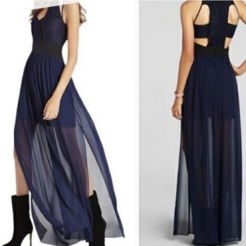 BCBGeneration Cutout Maxi Dress - Size 0